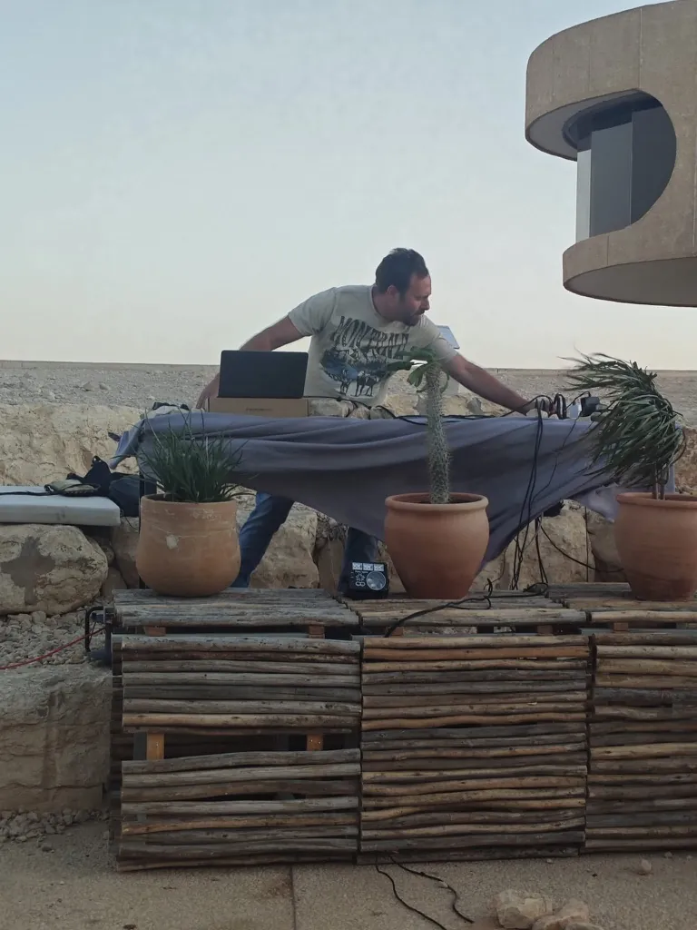 Outdoor DJ booth